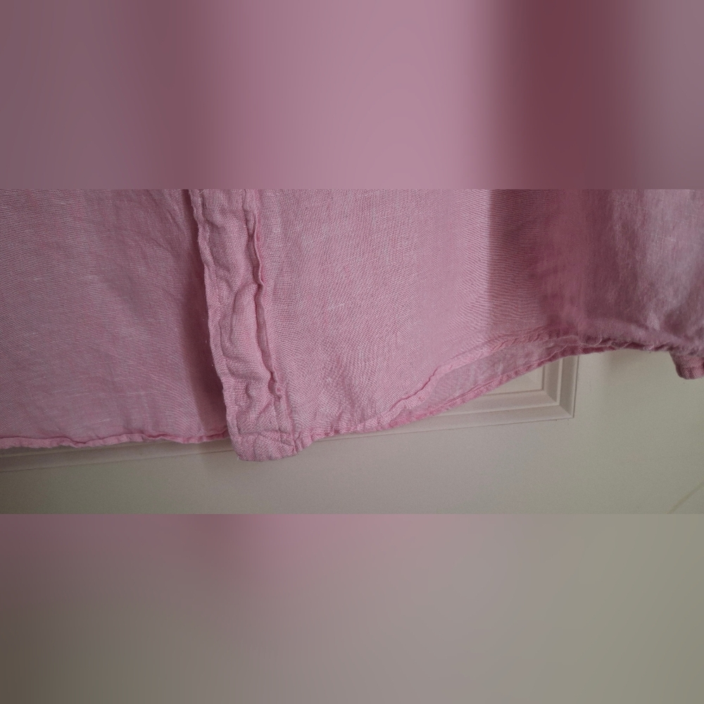 Polo Ralph Lauren Linen XL Men's Pink Button-Down Shirt Formal Travel Cruise - Picture 7 of 11